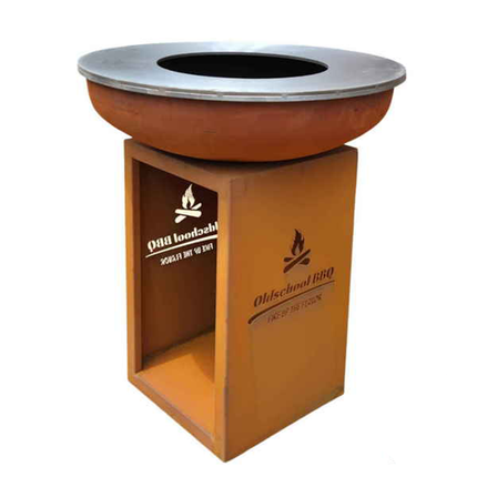 Oldschool Oldschool BBQ Ember Corten Plancha 75 cm