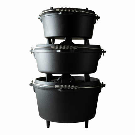 The Windmill Cast Iron Second Chance: The Windmill Dutch Oven 9 quarts Met Pootjes