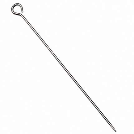 Vuur & Rook RVS Ronde Saté / Sjasliek / Shish Kebab Pennen 28 cm 10 stuks