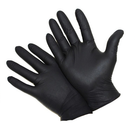 Vuur & Rook Vuur&Rook Nitril Handschoenen Xtra Strong Zwart 100 stuks Large